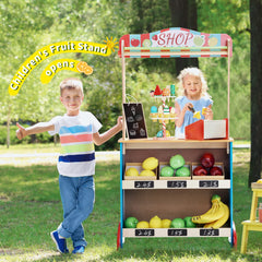 CHIUHEI Deluxe Puppet Theater chalkboard guides daily storytelling prompts.
