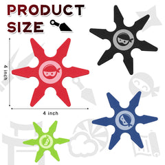 Chivao Ninja foam star red bright throw toy for active games.