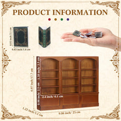 Chivertion 48 mini books for a dollhouse library, perfect for detailed storytelling.