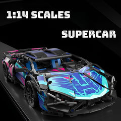 Chodia Sport Race Car 1:14 side view highlights sleek design and authentic engineering details.