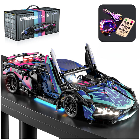 Chodia Sport race car LED front view, vivid display piece for collectors and desks.