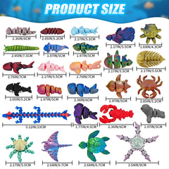 CHolic 26Pcs Ocean Animals Set penguin figure bright color for classroom decor
