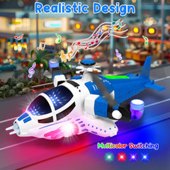 Choopheme toddler helicopter toy promotes crawling and motion through exciting LED cues.