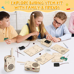 Choopheme stem walkie talkie outdoors activity promotes teamwork and exploration.