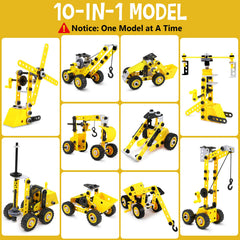 Choopheme toy crane model encouraging imaginative construction play.