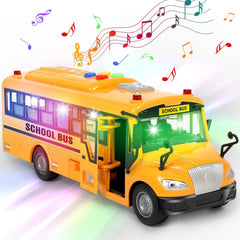 Choopheme Yellow School Bus safe materials ensure gentle handling by toddlers.