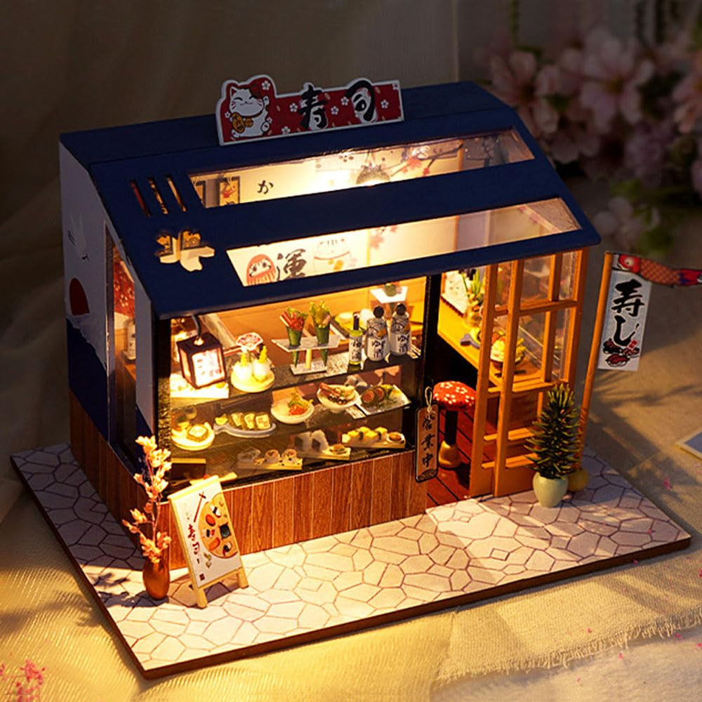 CHOOYIH Japanese-style dollhouse interior with detailed rooms