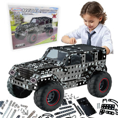 CHOWONE metal truck building kit with 496 pieces for budding engineers.
