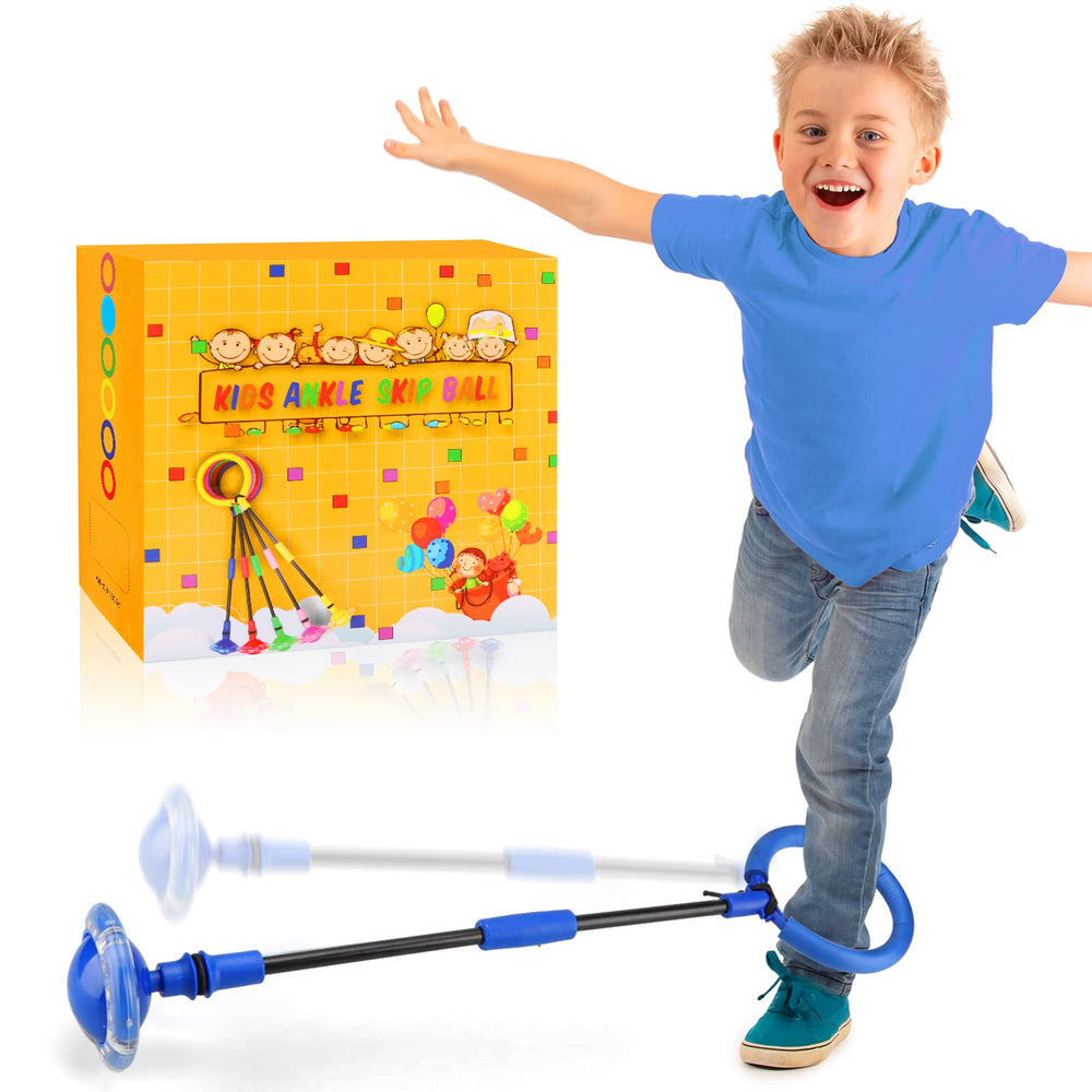 Chridark ankle skip ball flash wheel in action for outdoor play and visual light effects.