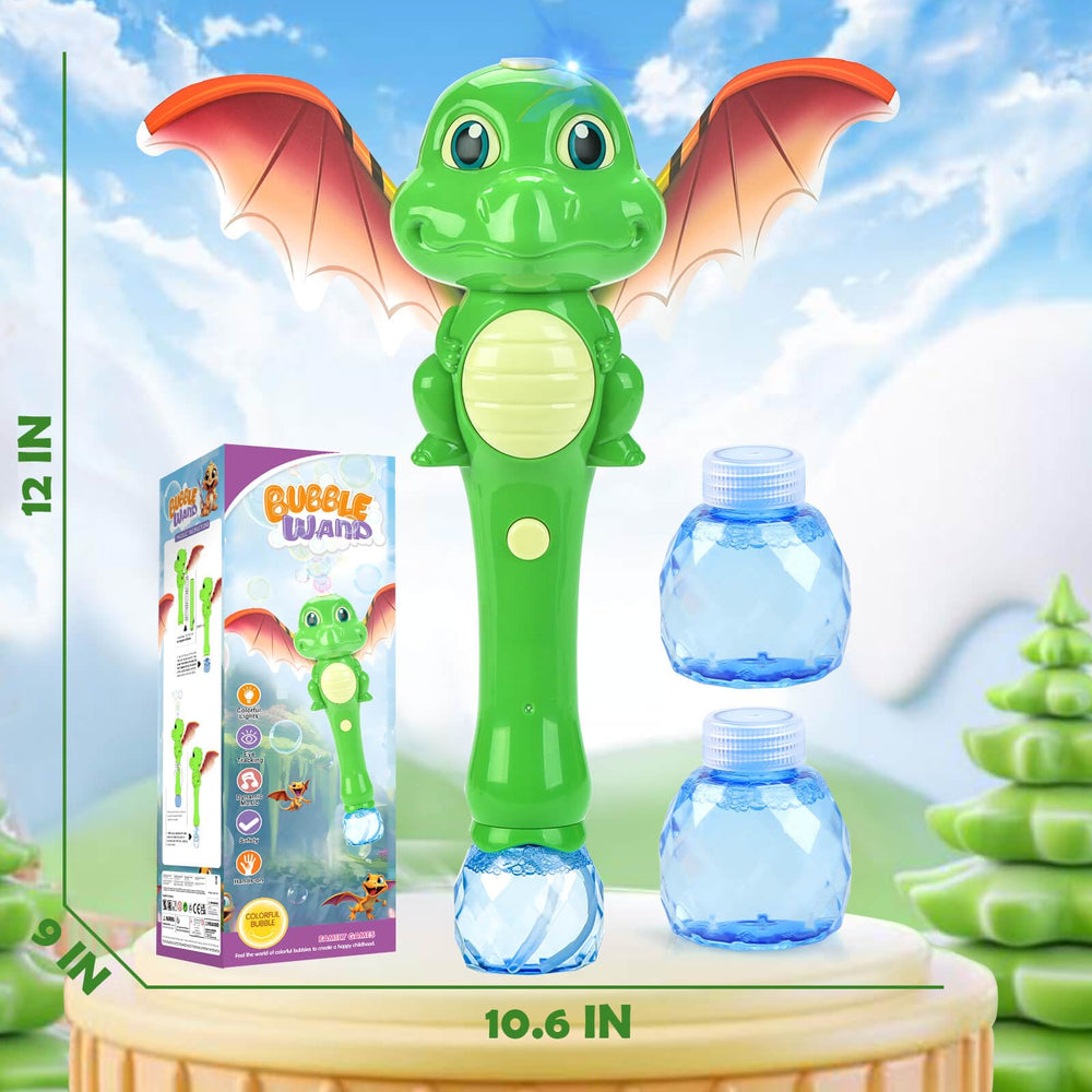 Chridark Dinosaur Bubble Wand bubble-solution refill keeps sessions going.