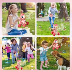 Chridark Unicorn Bubble Lawn Mower two play modes for versatility