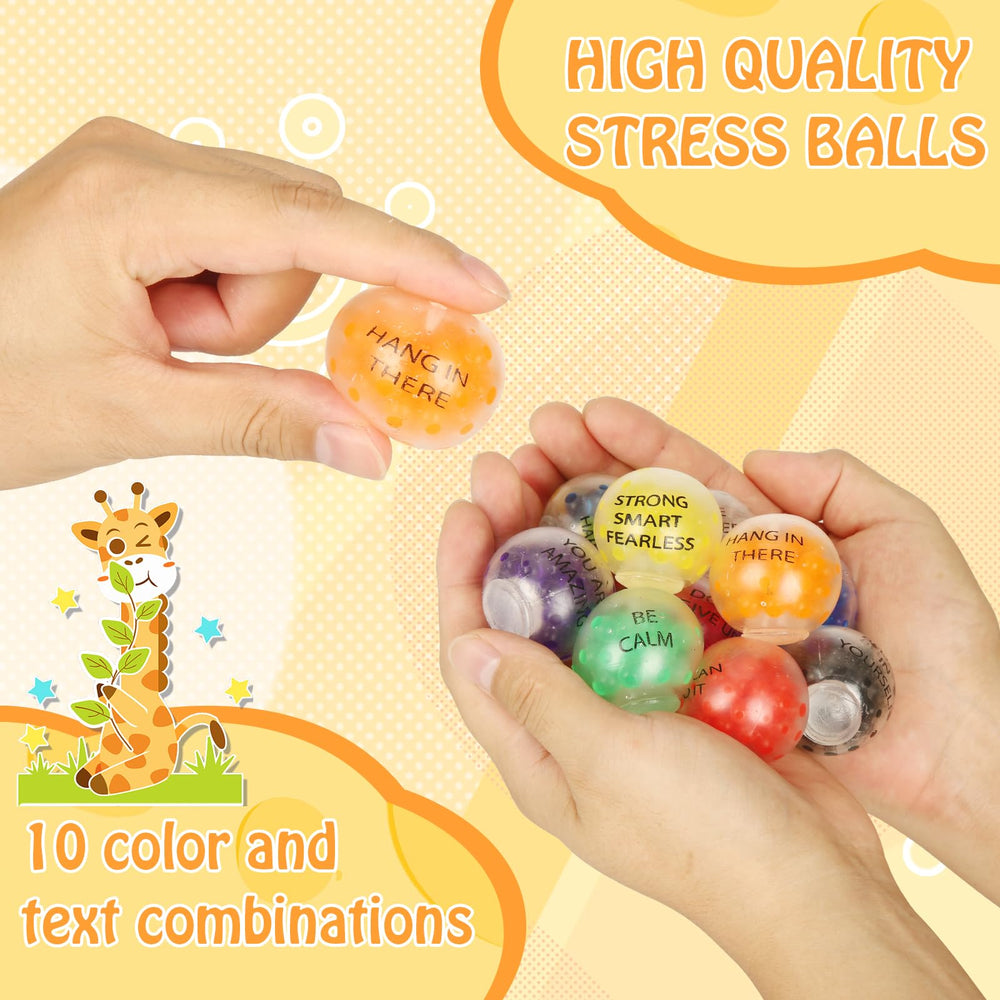 Chshhuao motivational stress ball with quotes boosts calm during work