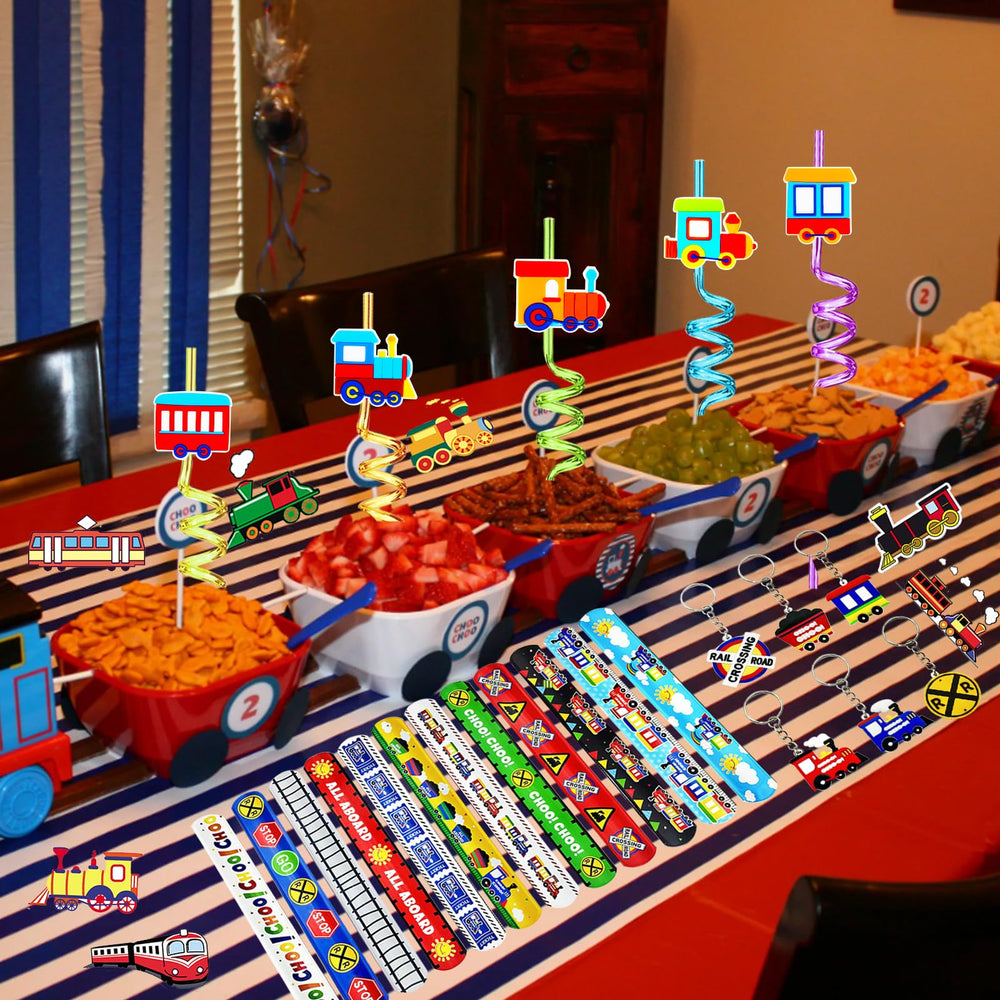 CHSLtmxq DIY train stickers spark creativity for goodie bags.