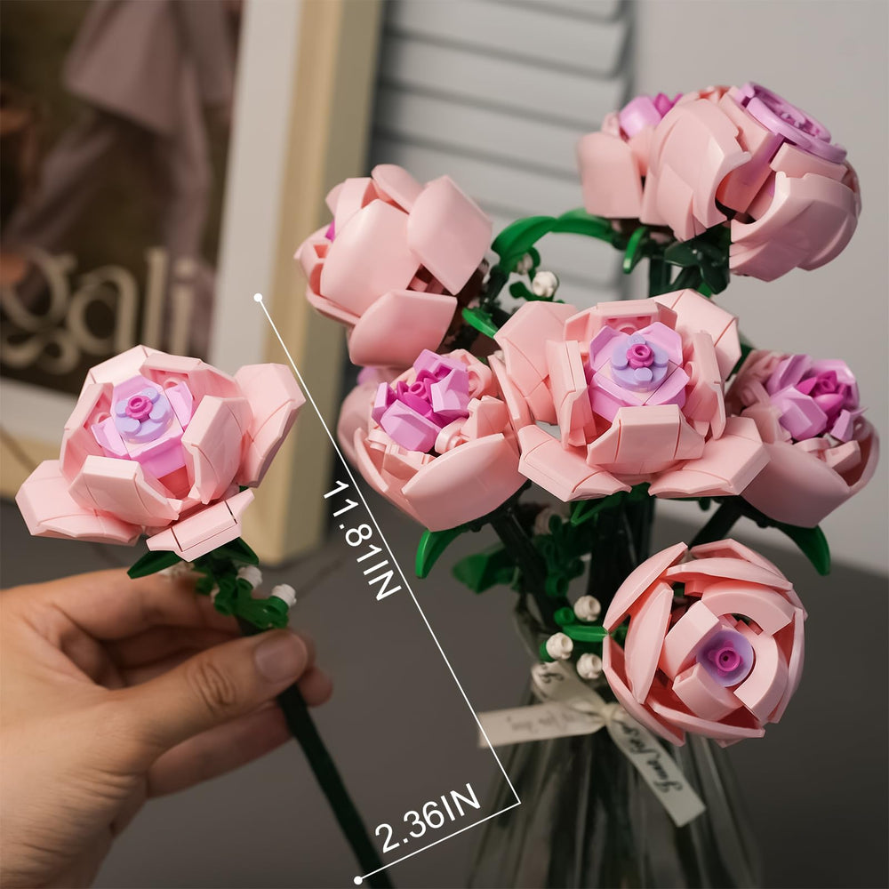CHUANGPIN Buildable rose stems detail demonstrates adjustable stems for versatile arrangements.