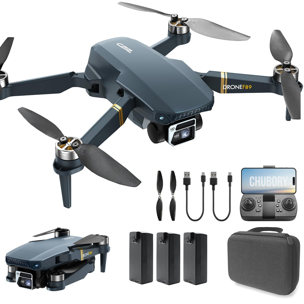 CHUBORY drone foldable design enables easy portability.