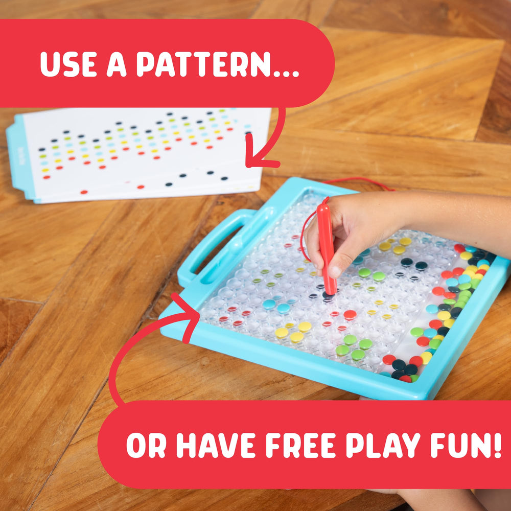 Cards removed for free play to craft personal dot masterpieces.