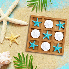 Chunful travel-friendly tic tac toe set designed for beach trips.