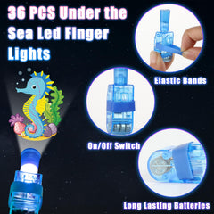 CHUNNIN sea creatures finger light features a crab motif for festive decor.