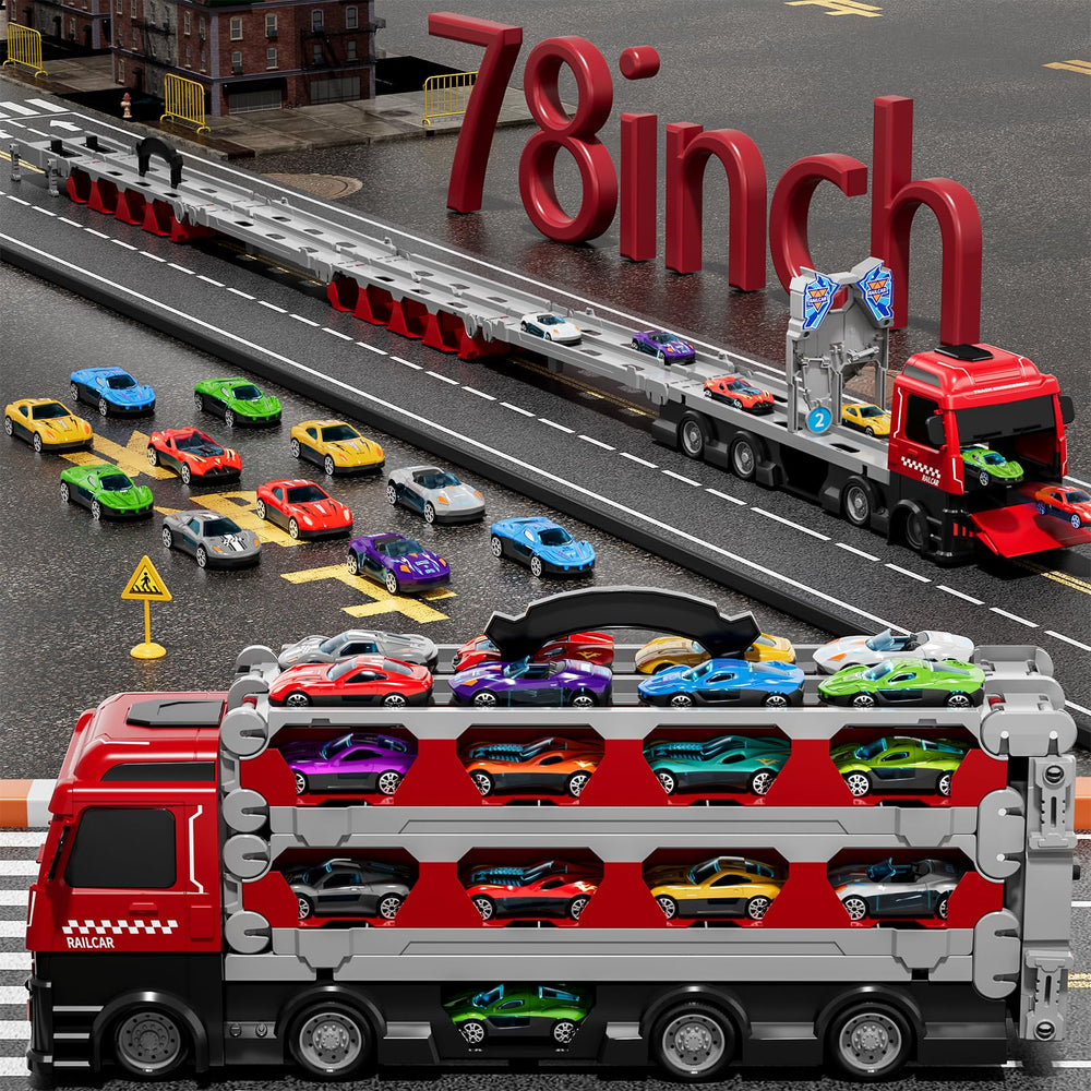 Ci Vetch dual-launcher race track delivers quick starts for friendly competitions.