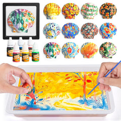 Ci Vetch water marbling kit with colors for vibrant kid art