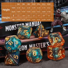 CiaraQ DND dice set includes d4-d6-d8 for complete tabletop gameplay.