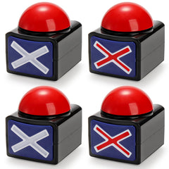 Cididu buzzer front view highlights palm-sized design for quick responses.
