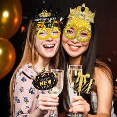 CIEOVO Photo prop setup creates a vibrant NYE backdrop