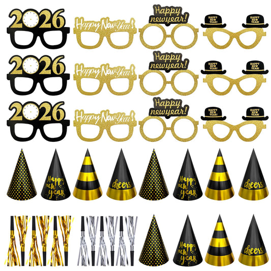 CIEOVO new year's eyeglasses photo props for festive photos