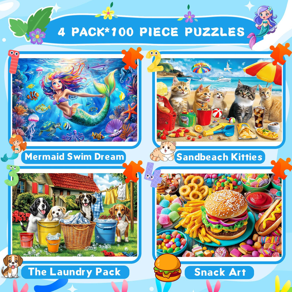 Ciesa Sandbeach Kitties puzzle scene invites imaginative play and focus.
