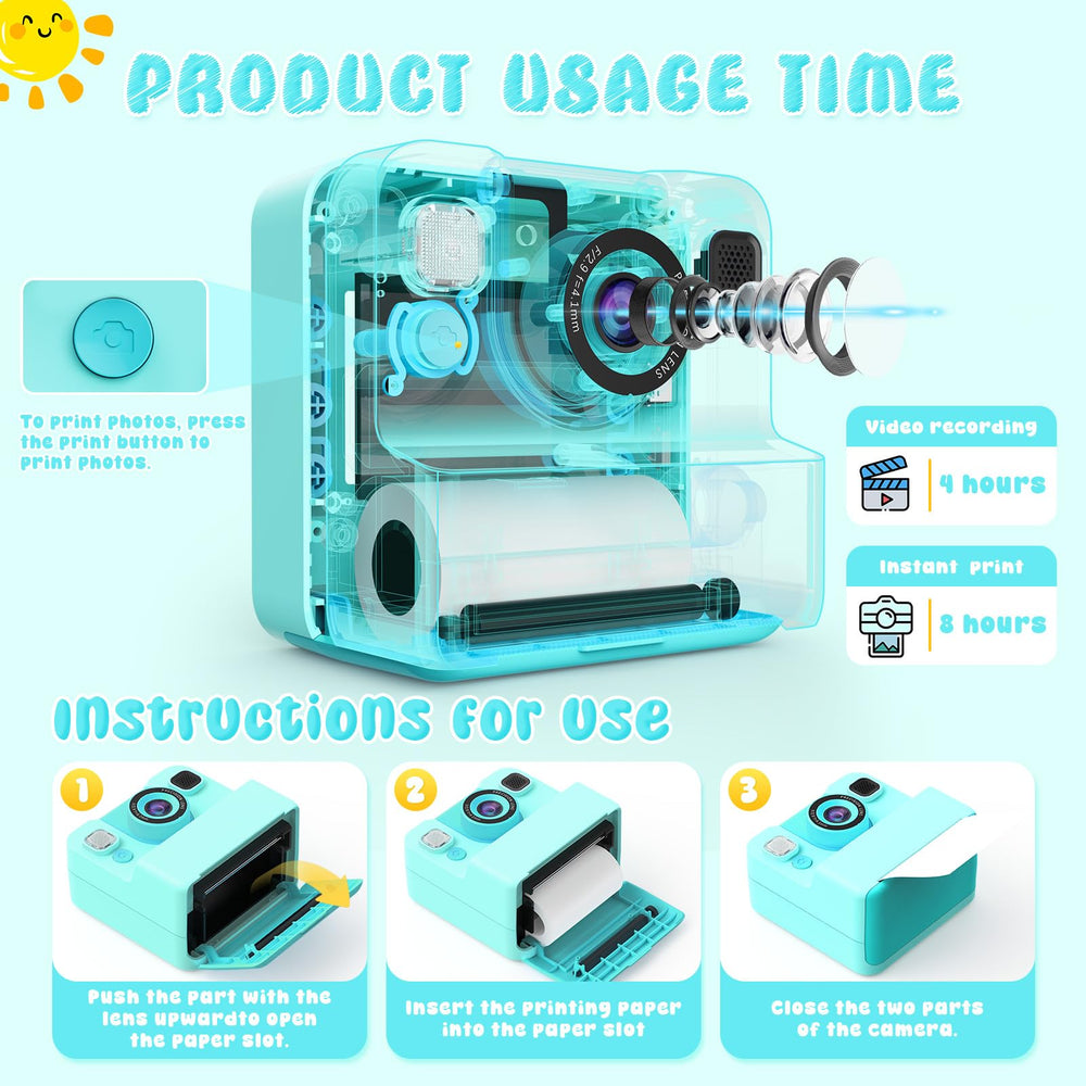 CIGXAVO 1080p video on the kid camera captures clear memories.