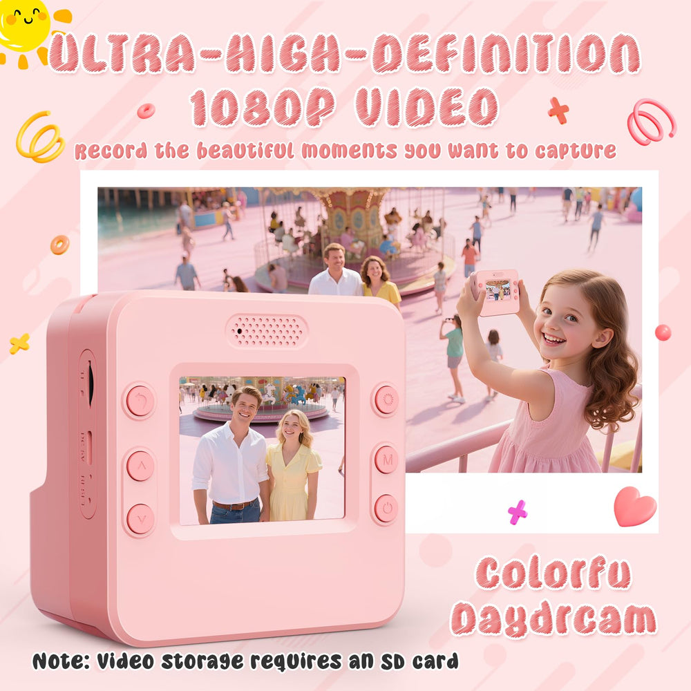 CIGXAVO Kids Camera captures 1080P video for cinematic memories
