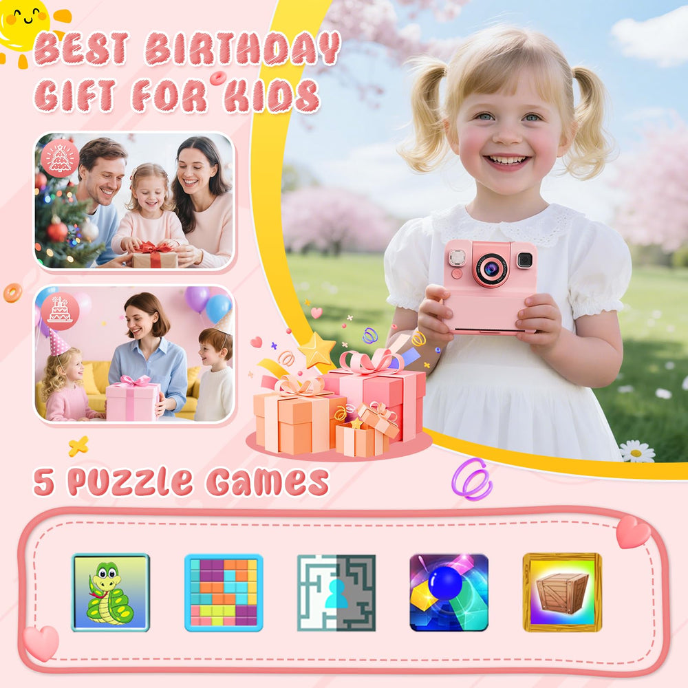 CIGXAVO Kids Camera 32GB memory stores thousands of photos
