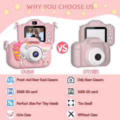 CIMELR kid's camera with IPS eye protection screen for comfortable viewing