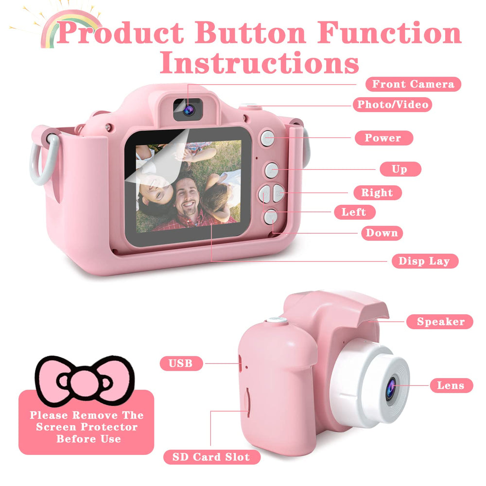 CIMELR Kids Camera with protective case ready for outdoor exploration.