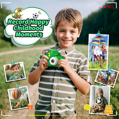 Cimizi dinosaur camera open packaging shows gift-ready box and accessories