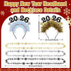 Cindeer 2026 Happy New Year bead necklaces for coordinated party outfits