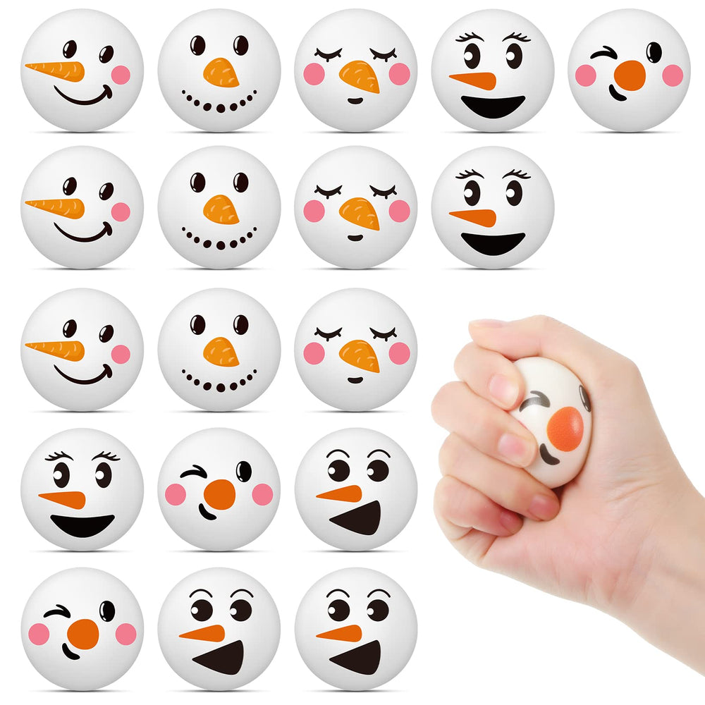 Cindeer Christmas stress ball snowman style 1 for tactile relief