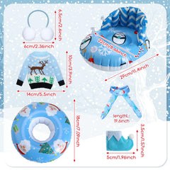Cindeer blue penguin scarf adds cozy style to 11.5-inch dolls