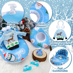Cindeer blue penguin sweater outfits dolls with snug warmth and charm
