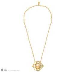 Close view of Time Turner pendant details on Cinereplicas necklace