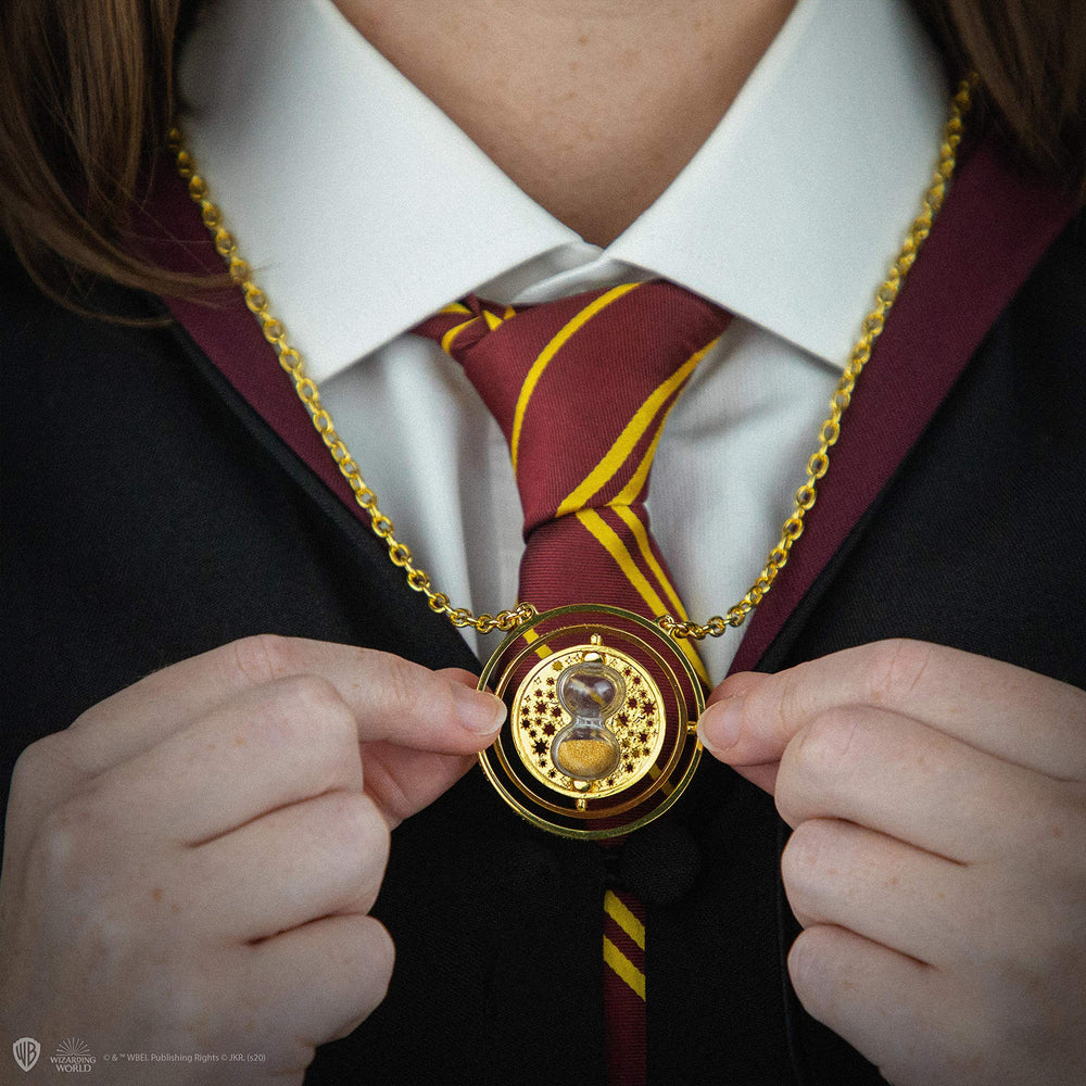 Model wearing Cinereplicas Time Turner highlighting gift-ready appeal