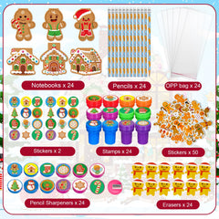 Cinrobiye Stamps and tree-shaped sharpeners for crafts and learning.