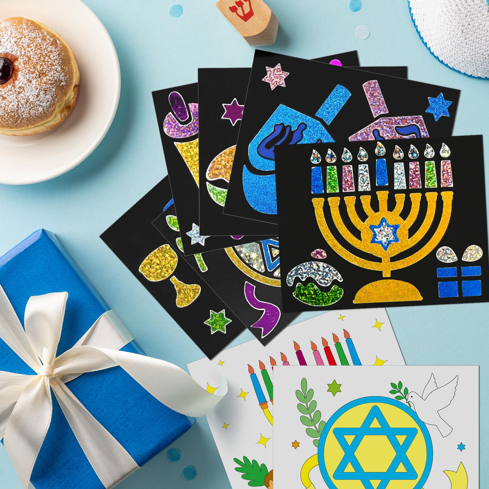 Cinrobiye gift-ready Hanukkah foil art set ideal for goodie bags and party favors.
