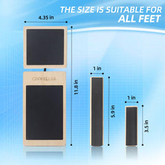 CINWELLER Ankle Balance Board with workout guide image highlighting progressive plans