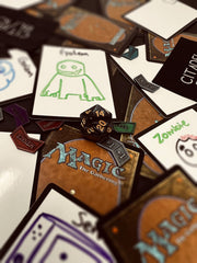Citadel Black metal counters compatibility enables cohesive deck setups.