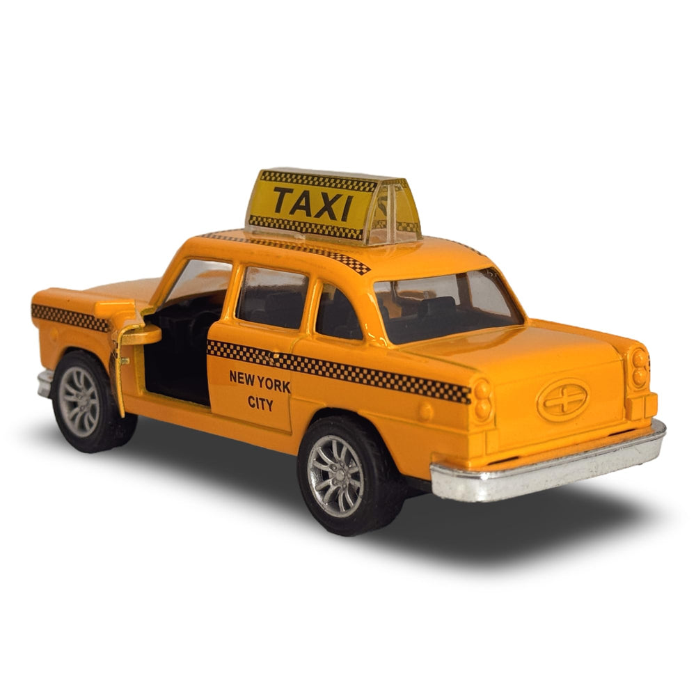 City-Souvenirs NYC Taxi NY TAXI print on doors, collectible shelf piece.