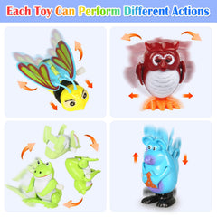 CIUGEO windup toy owl; curious friend for learning play.