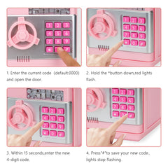 Civan ATM piggy bank high-capacity storage for coins and notes.