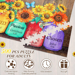 Civaner 500-piece Christian puzzle wall art: transforms puzzle time into decorative centerpiece.