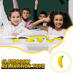 Civaner banana-stretchy-toy-pack-5 versatile colors perfect for stocking stuffers and incentives.